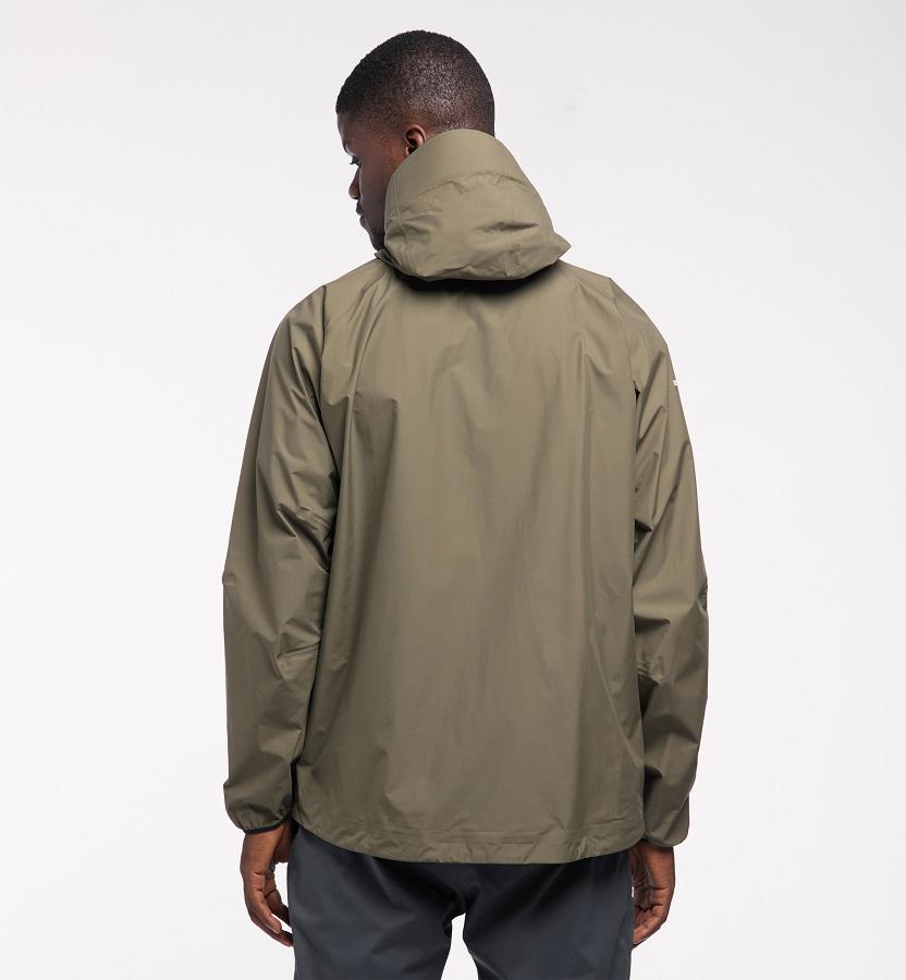 Haglöfs Mens L.I.M Waterproof Jacket Green New Zealand 48905XICA